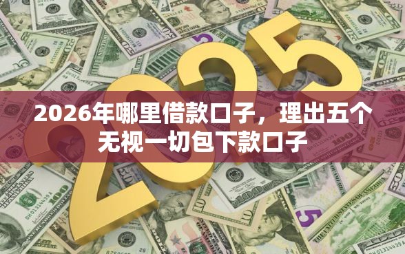 2026年哪里借款口子，理出五个无视一切包下款口子
