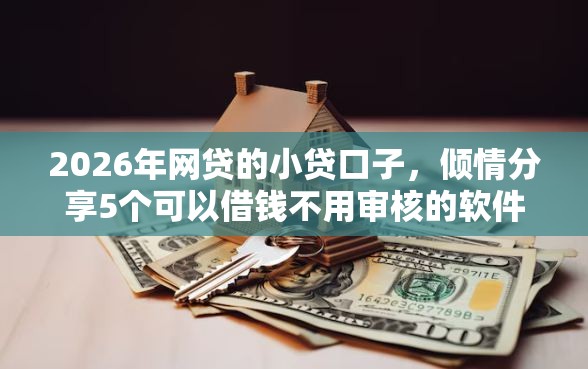 2026年网贷的小贷口子，倾情分享5个可以借钱不用审核的软件