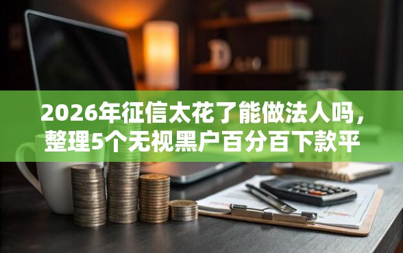 2026年征信太花了能做法人吗，整理5个无视黑户百分百下款平台