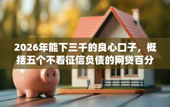 2026年能下三千的良心口子，概括五个不看征信负债的网贷百分百下款app