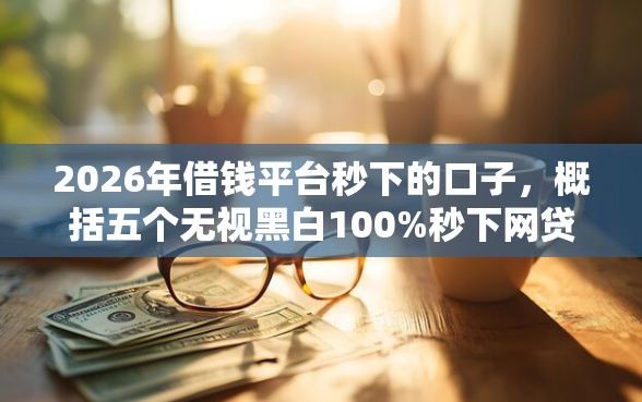 2026年借钱平台秒下的口子，概括五个无视黑白100%秒下网贷小额夜间口子
