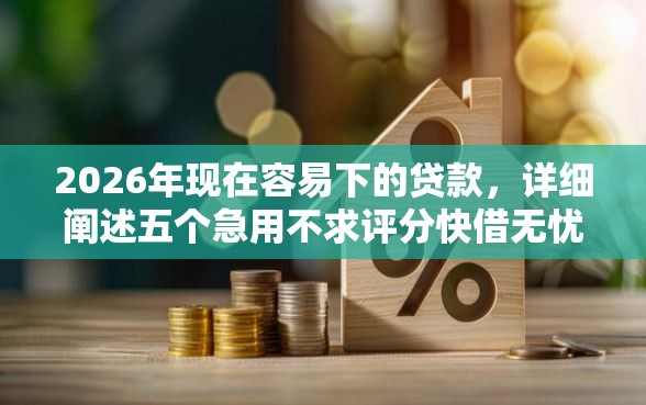 2026年现在容易下的贷款，详细阐述五个急用不求评分快借无忧的平台