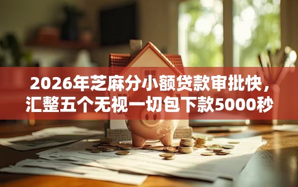 2026年芝麻分小额贷款审批快，汇整五个无视一切包下款5000秒下款的软件