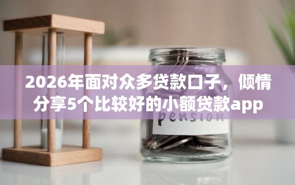 2026年面对众多贷款口子，倾情分享5个比较好的小额贷款app