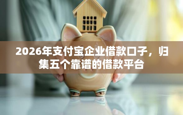 2026年支付宝企业借款口子，归集五个靠谱的借款平台