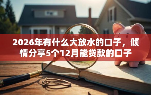 2026年有什么大放水的口子，倾情分享5个12月能贷款的口子