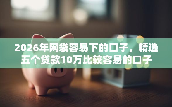 2026年网袋容易下的口子，精选五个贷款10万比较容易的口子