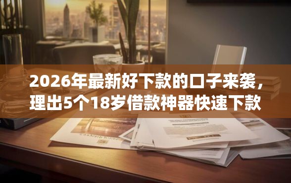 2026年最新好下款的口子来袭，理出5个18岁借款神器快速下款app
