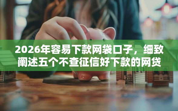 2026年容易下款网袋口子，细致阐述五个不查征信好下款的网贷口子