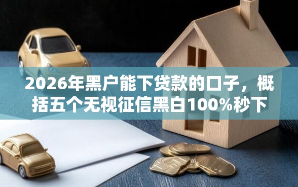 2026年黑户能下贷款的口子，概括五个无视征信黑白100%秒下平台