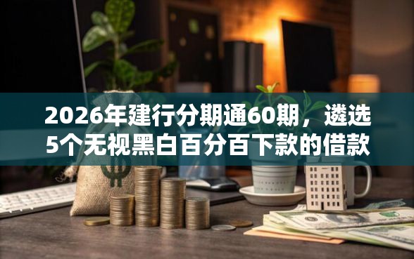 2026年建行分期通60期，遴选5个无视黑白百分百下款的借款软件