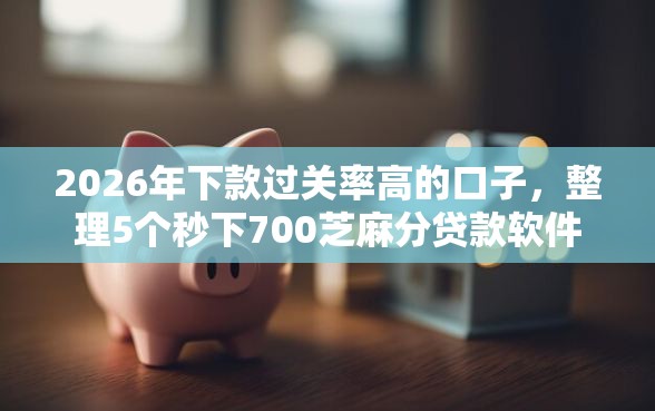 2026年下款过关率高的口子,整理5个秒下700芝麻分贷款软件 2026年下款过关率高的口子,整理5个秒下700芝麻分贷款软件