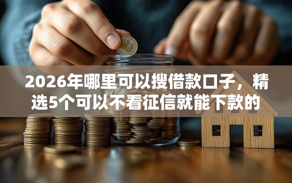 2026年哪里可以搜借款口子，精选5个可以不看征信就能下款的平台