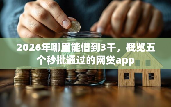 2026年哪里能借到3千，概览五个秒批通过的网贷app