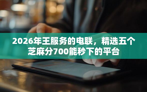 2026年王服务的电联，精选五个芝麻分700能秒下的平台