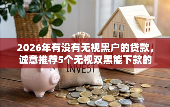 2026年有没有无视黑户的贷款，诚意推荐5个无视双黑能下款的口子