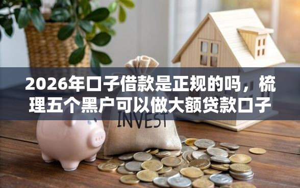 2026年口子借款是正规的吗，梳理五个黑户可以做大额贷款口子