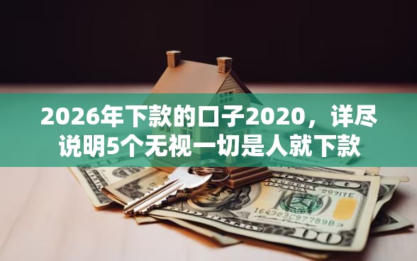2026年下款的口子2020，详尽说明5个无视一切是人就下款