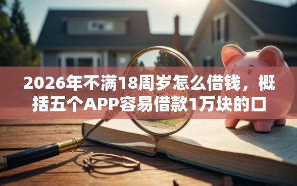 2026年不满18周岁怎么借钱，概括五个APP容易借款1万块的口子