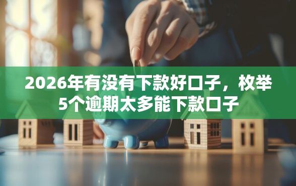2026年有没有下款好口子，枚举5个逾期太多能下款口子