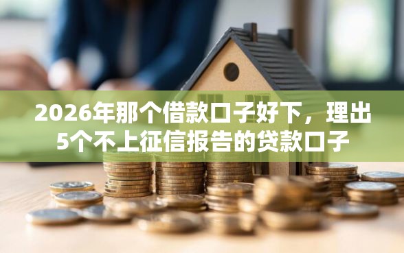 2026年那个借款口子好下，理出5个不上征信报告的贷款口子
