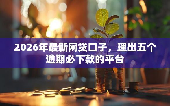 2026年最新网贷口子，理出五个逾期必下款的平台