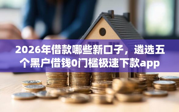 2026年借款哪些新口子，遴选五个黑户借钱0门槛极速下款app