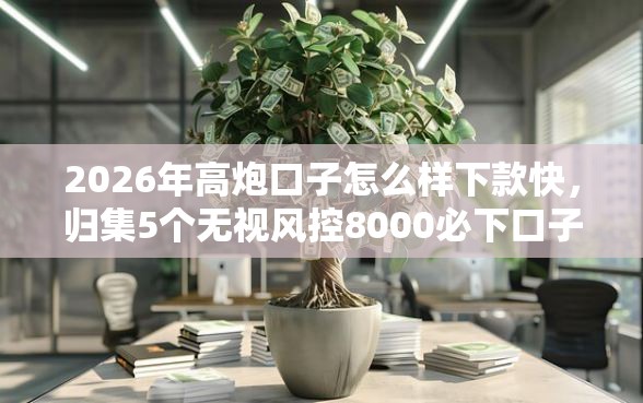 2026年高炮口子怎么样下款快，归集5个无视风控8000必下口子