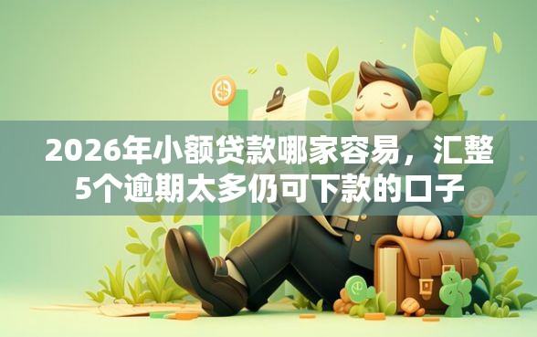 2026年小额贷款哪家容易，汇整5个逾期太多仍可下款的口子