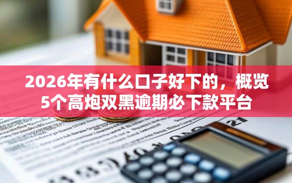 2026年有什么口子好下的，概览5个高炮双黑逾期必下款平台