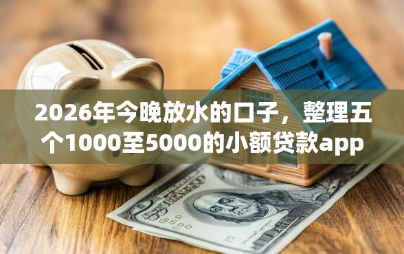 2026年今晚放水的口子，整理五个1000至5000的小额贷款app