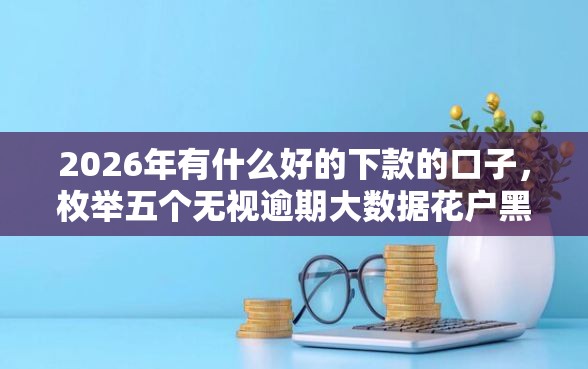 2026年有什么好的下款的口子，枚举五个无视逾期大数据花户黑户软件