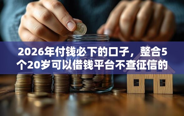 2026年付钱必下的口子，整合5个20岁可以借钱平台不查征信的口子