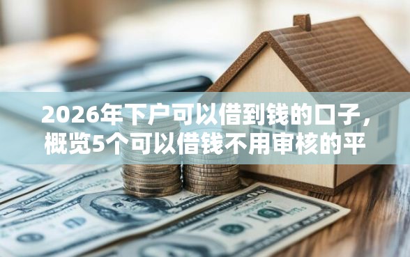2026年下户可以借到钱的口子，概览5个可以借钱不用审核的平台