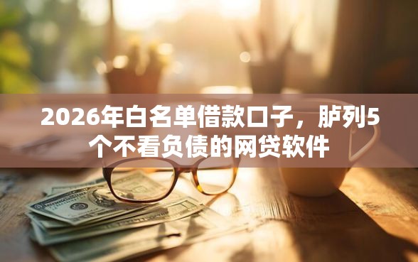 2026年白名单借款口子，胪列5个不看负债的网贷软件