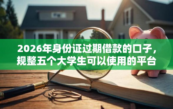 2026年身份证过期借款的口子，规整五个大学生可以使用的平台