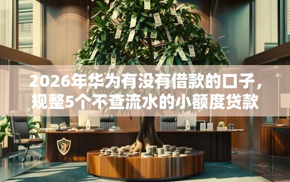 2026年华为有没有借款的口子，规整5个不查流水的小额度贷款口子