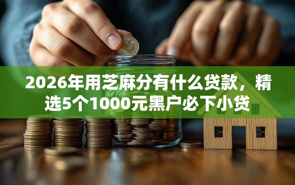 2026年用芝麻分有什么贷款，精选5个1000元黑户必下小贷