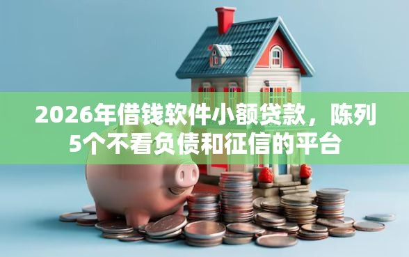 2026年借钱软件小额贷款，陈列5个不看负债和征信的平台