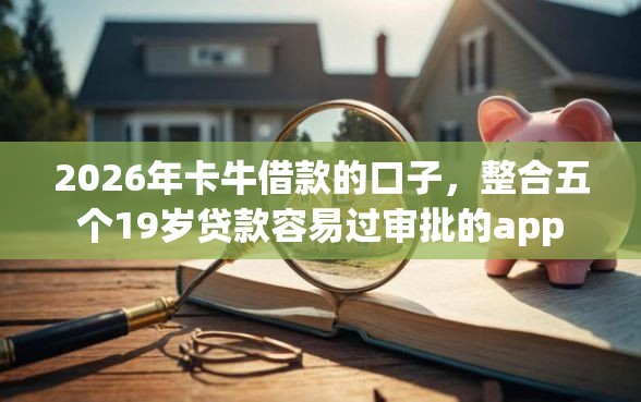 2026年卡牛借款的口子，整合五个19岁贷款容易过审批的app