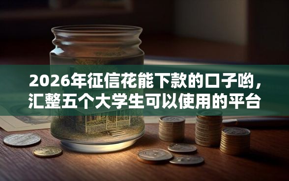 2026年征信花能下款的口子哟，汇整五个大学生可以使用的平台