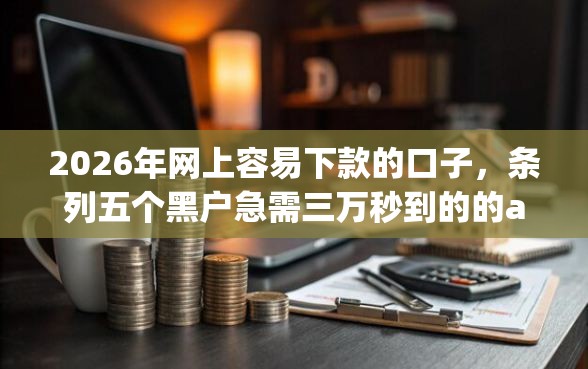 2026年网上容易下款的口子，条列五个黑户急需三万秒到的的app