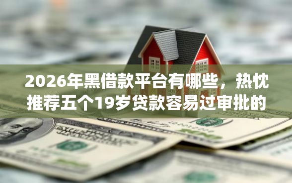 2026年黑借款平台有哪些，热忱推荐五个19岁贷款容易过审批的app