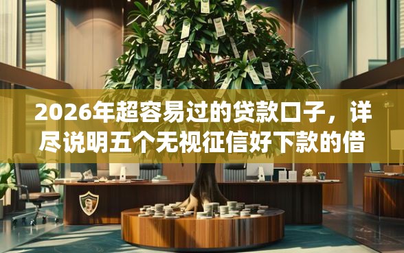 2026年超容易过的贷款口子，详尽说明五个无视征信好下款的借款app