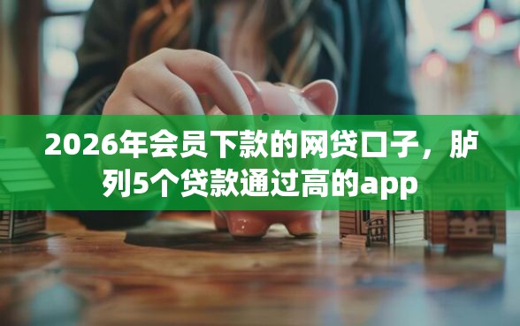 2026年会员下款的网贷口子，胪列5个贷款通过高的app