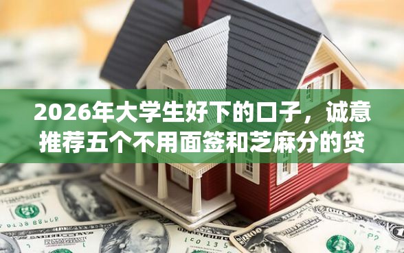 2026年大学生好下的口子，诚意推荐五个不用面签和芝麻分的贷款app