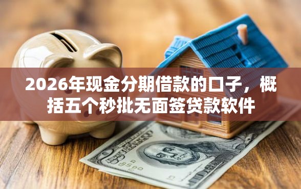 2026年现金分期借款的口子，概括五个秒批无面签贷款软件