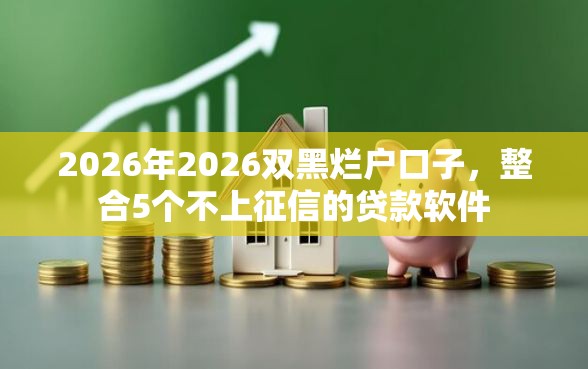 2026年2026双黑烂户口子，整合5个不上征信的贷款软件