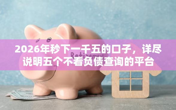 2026年秒下一千五的口子，详尽说明五个不看负债查询的平台