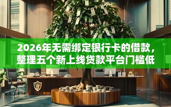 2026年无需绑定银行卡的借款，整理五个新上线贷款平台门槛低口子